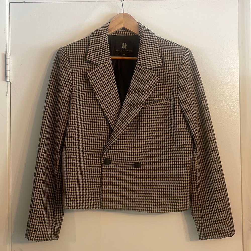 House of Harlow 1960 Black and Tan Blazer